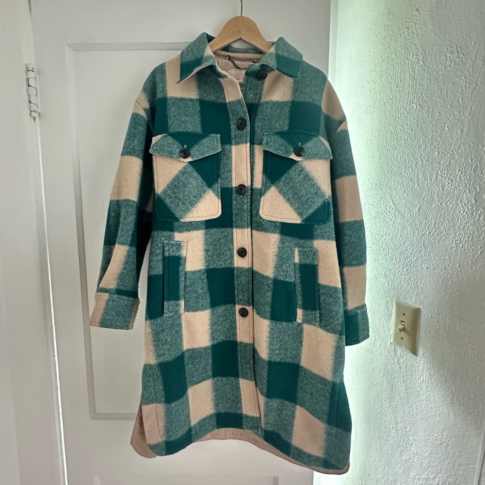 Buffalo Check Shacket Coat BCBG - Picture 2 of 2